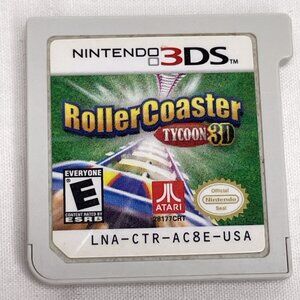 RollerCoaster Tycoon 3D Nintendo 3DS Game Cartridge